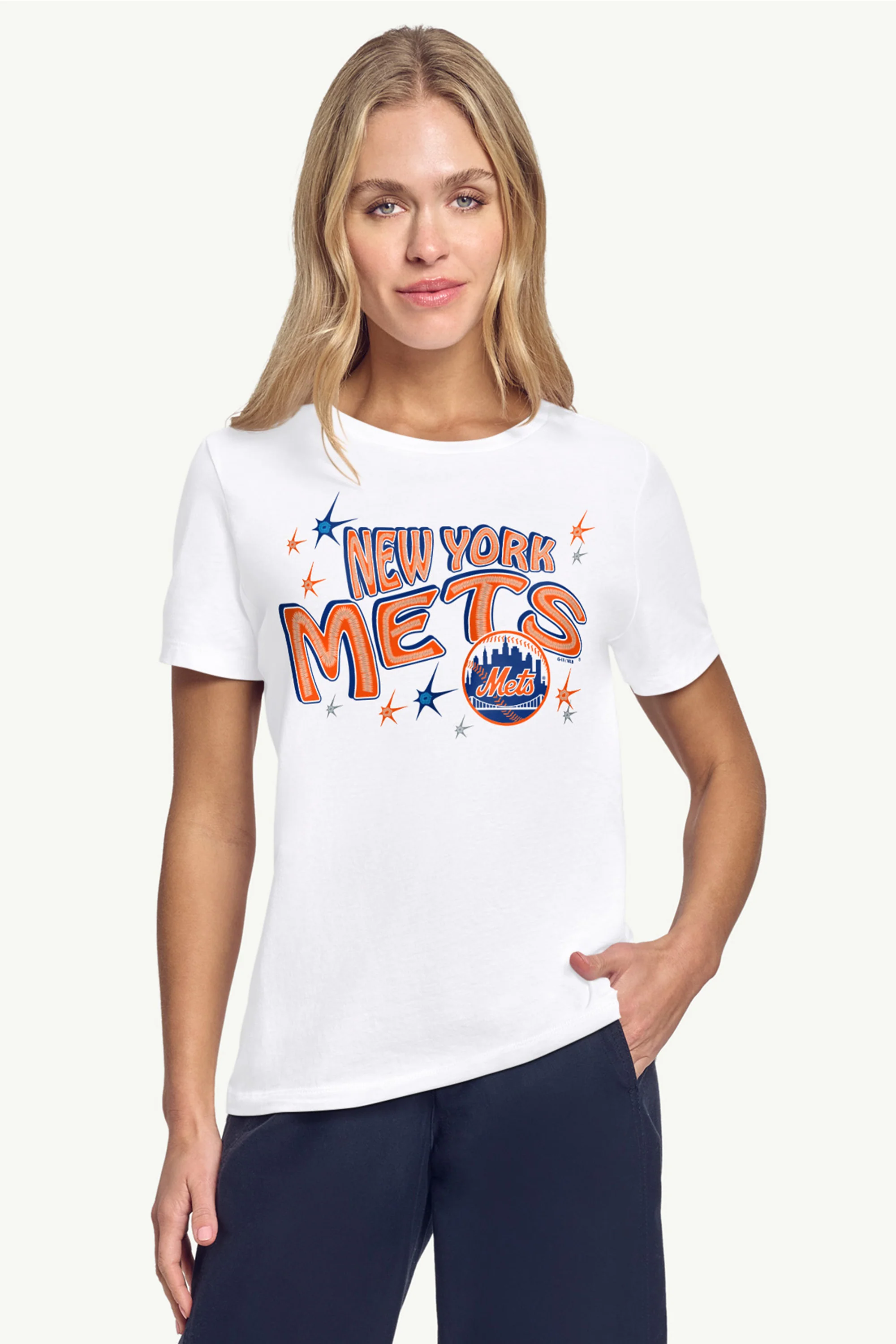 WOMENS NEW YORK METS FIREWORKS T SHIRT - Image 3