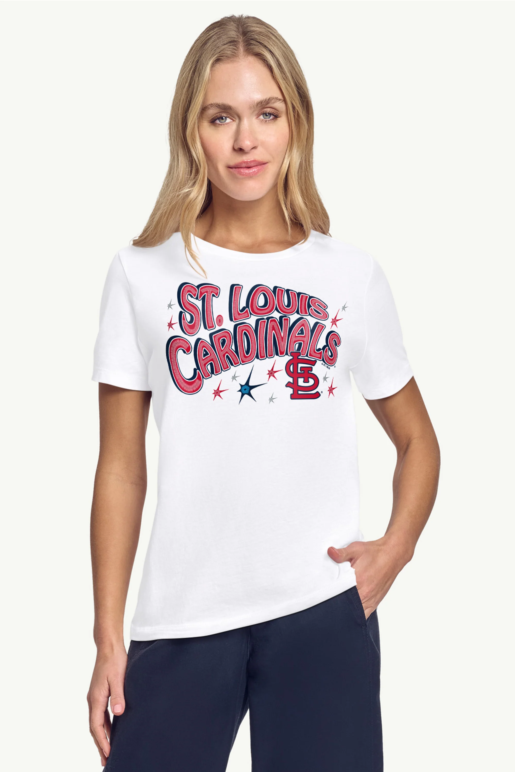 WOMENS ST LOUIS CARDINALS FIREWORKS T SHIRT - Image 3