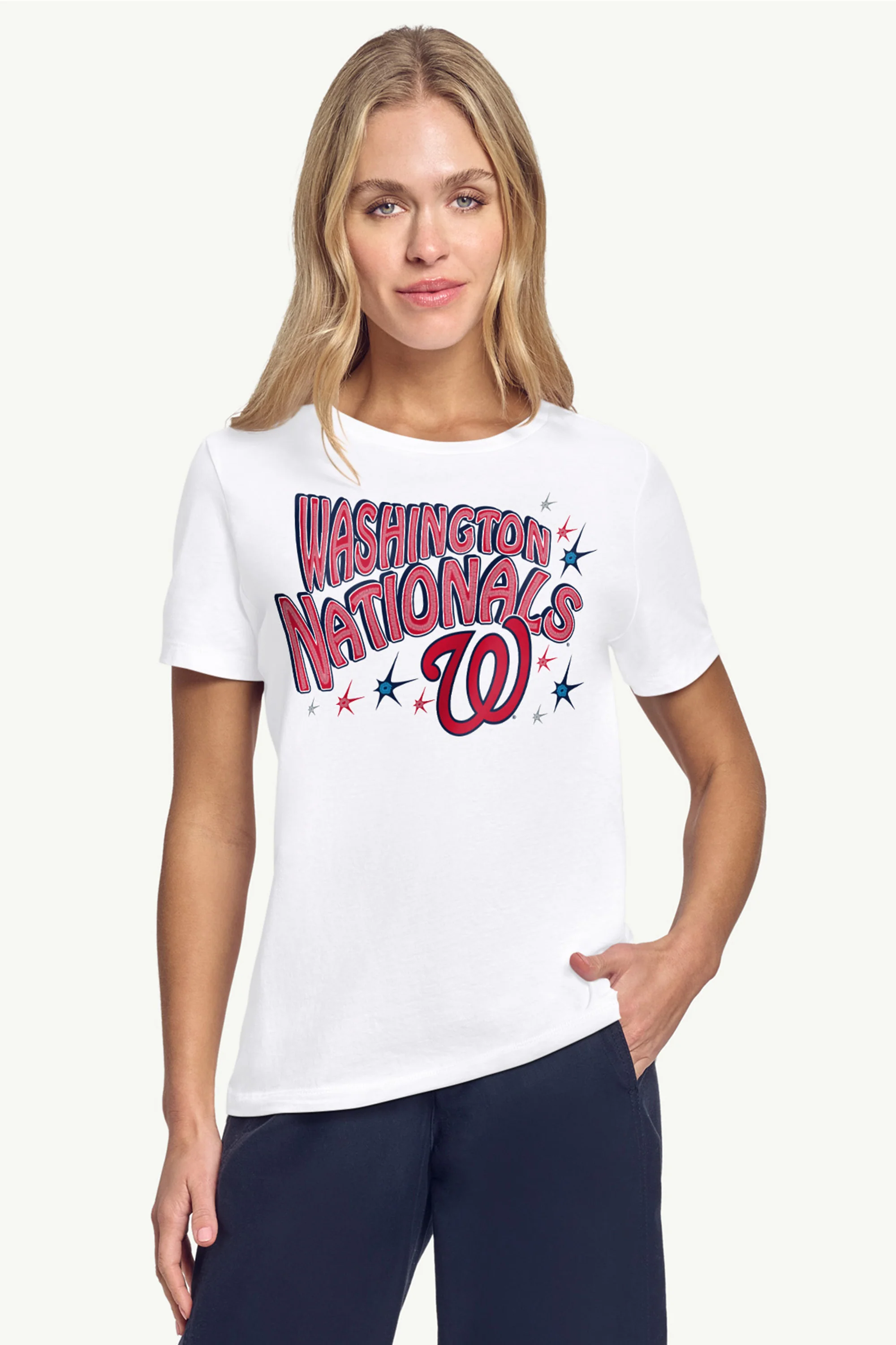 WOMENS WASHINGTON NATIONALS FIREWORKS T SHIRT - Image 3