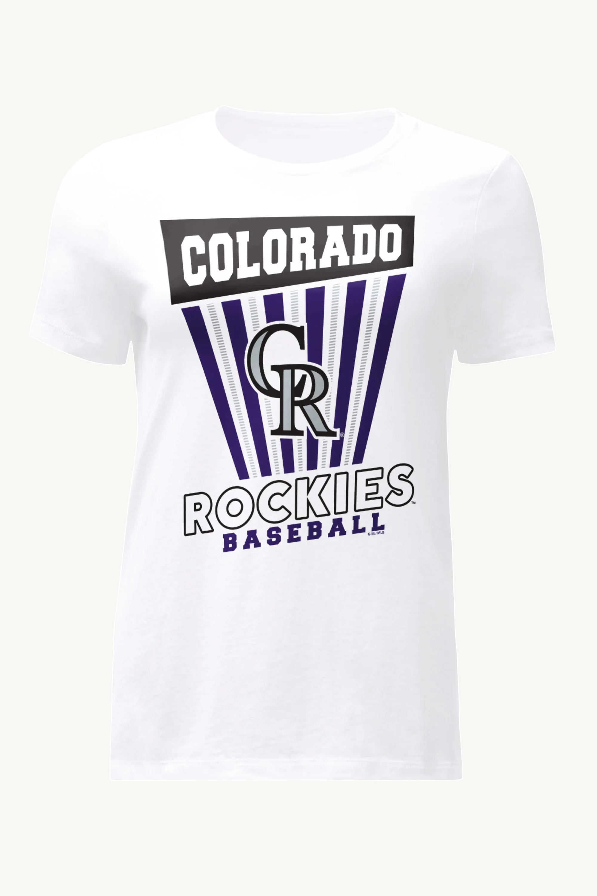 WOMENS COLORADO ROCKIES POSTER PRINT T SHIRT