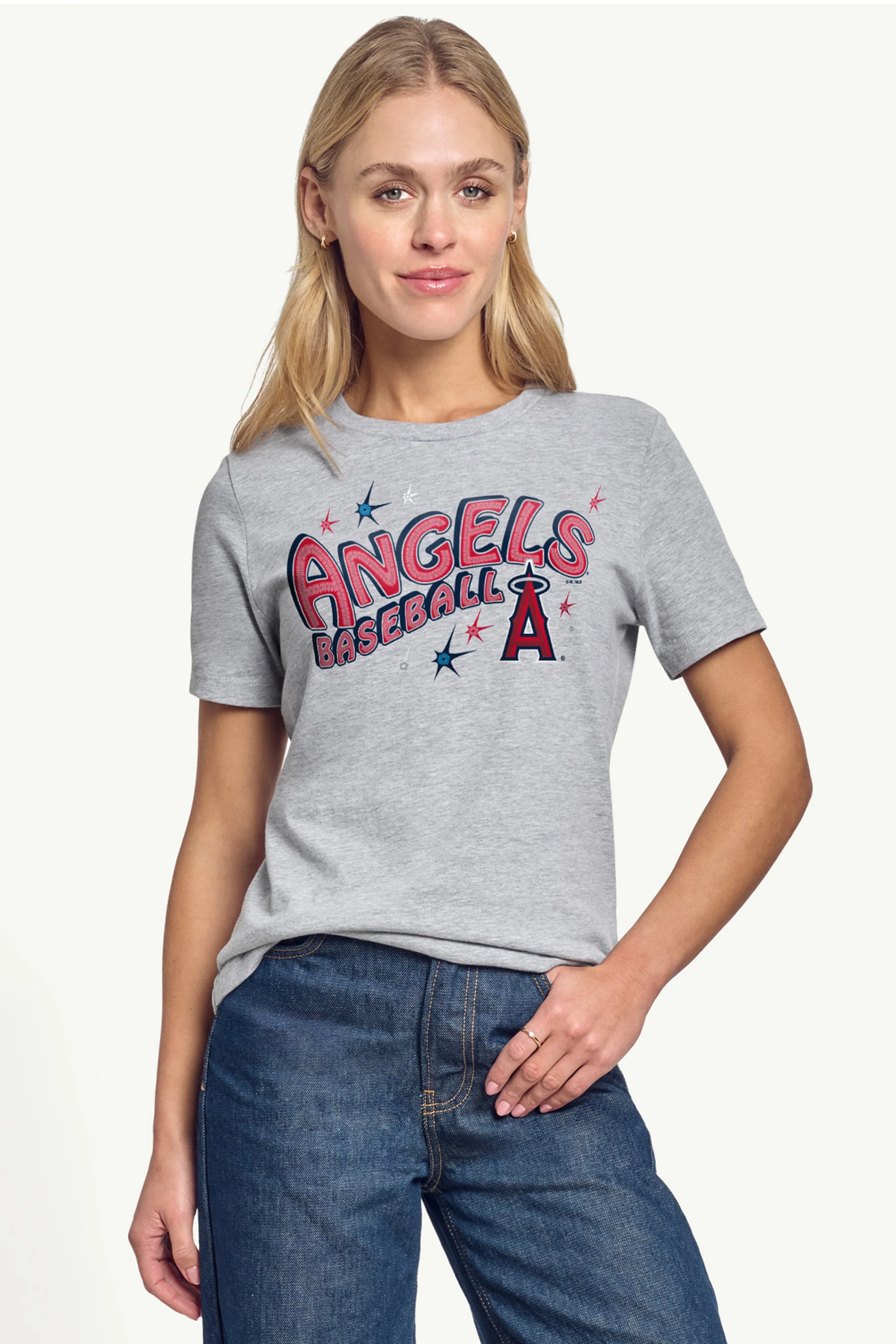 WOMENS LOS ANGELES ANGELS FIREWORKS T SHIRT - Image 3