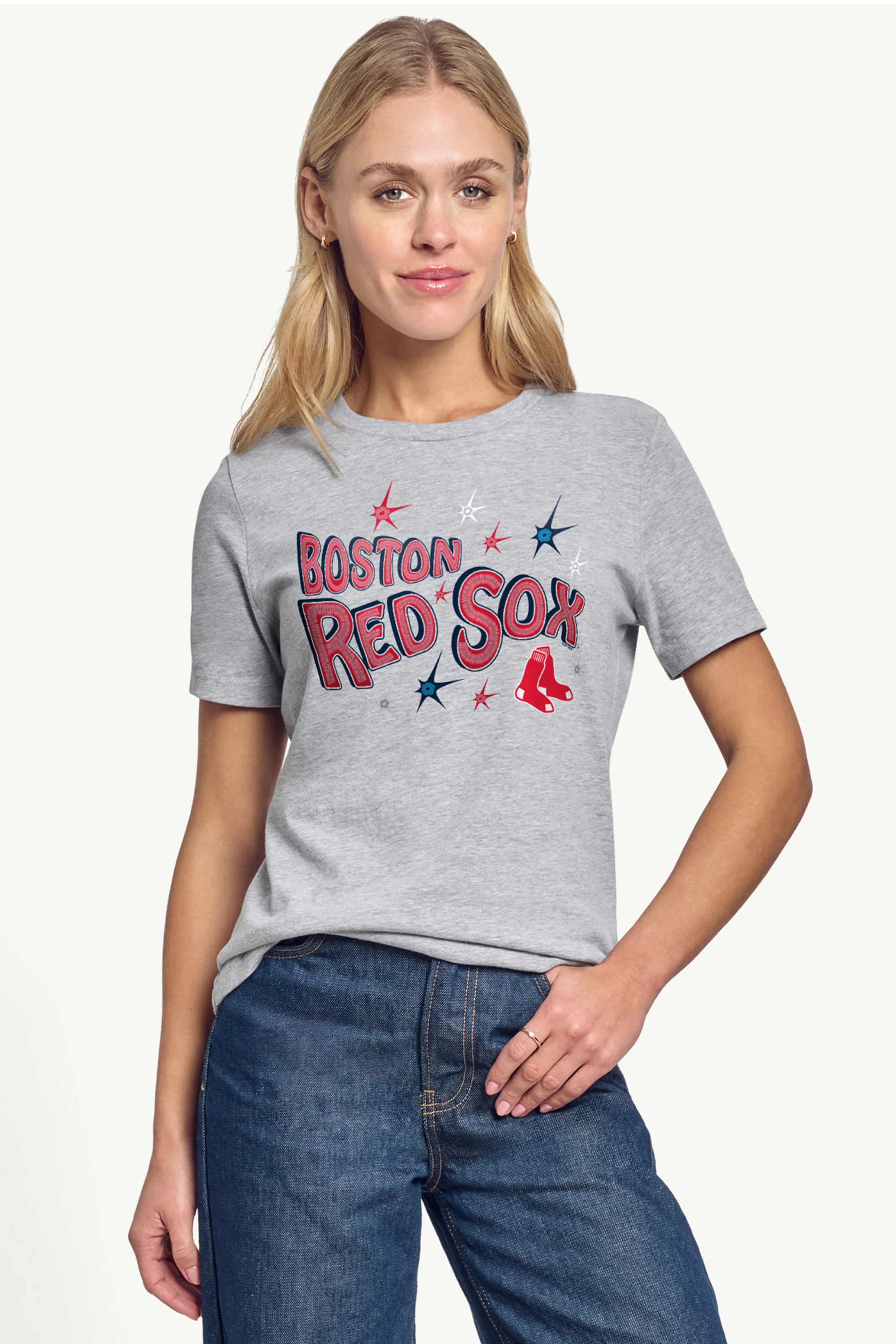 WOMENS BOSTON RED SOX FIREWORKS T SHIRT - Image 3