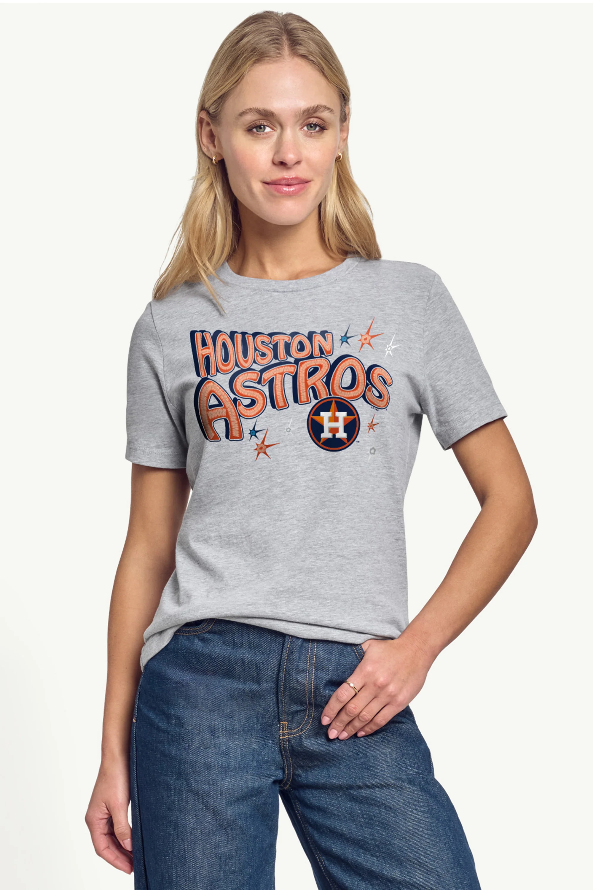 WOMENS HOUSTON ASTROS FIREWORKS T SHIRT - Image 3