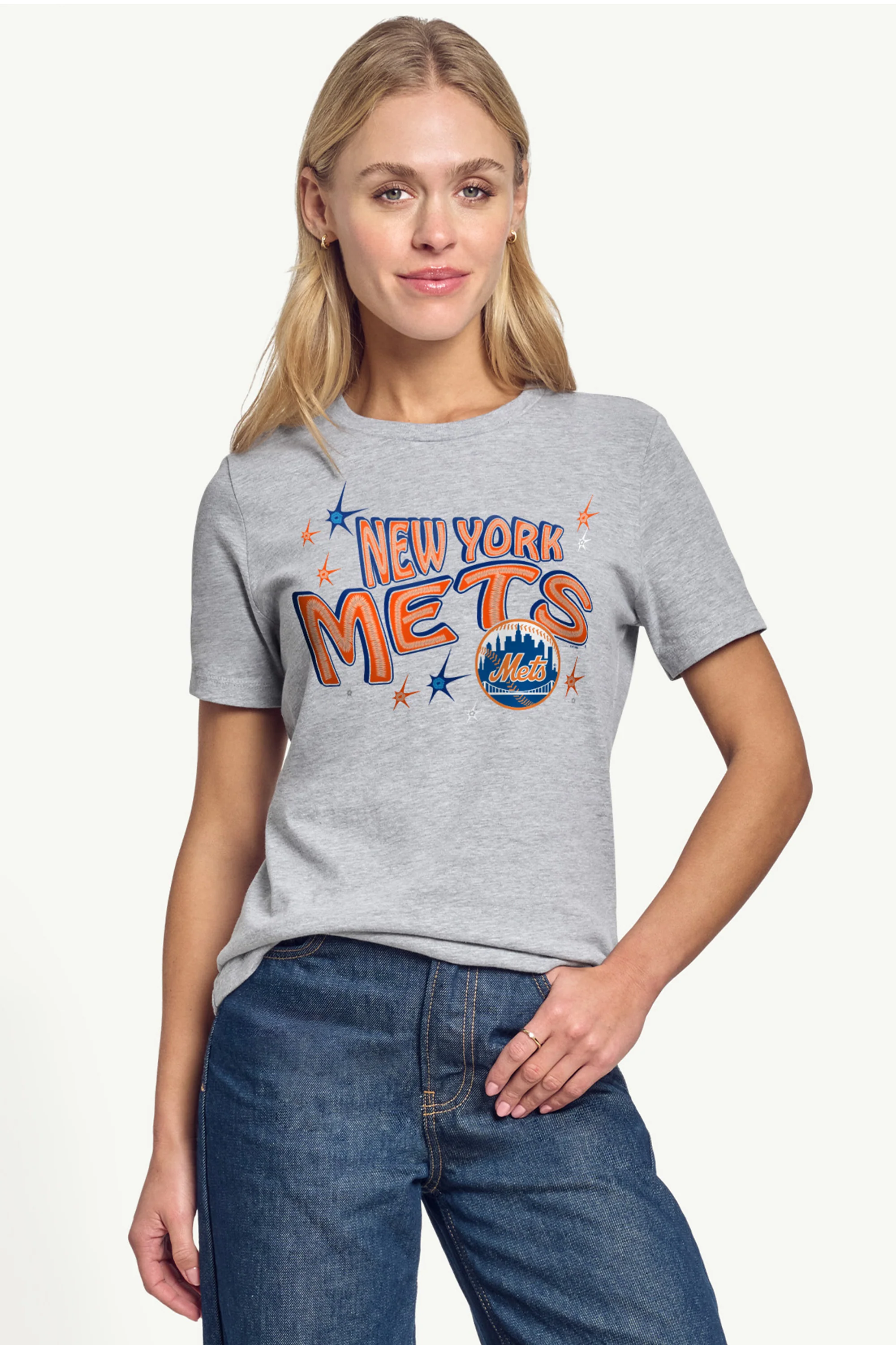 WOMENS NEW YORK METS FIREWORKS T SHIRT - Image 3