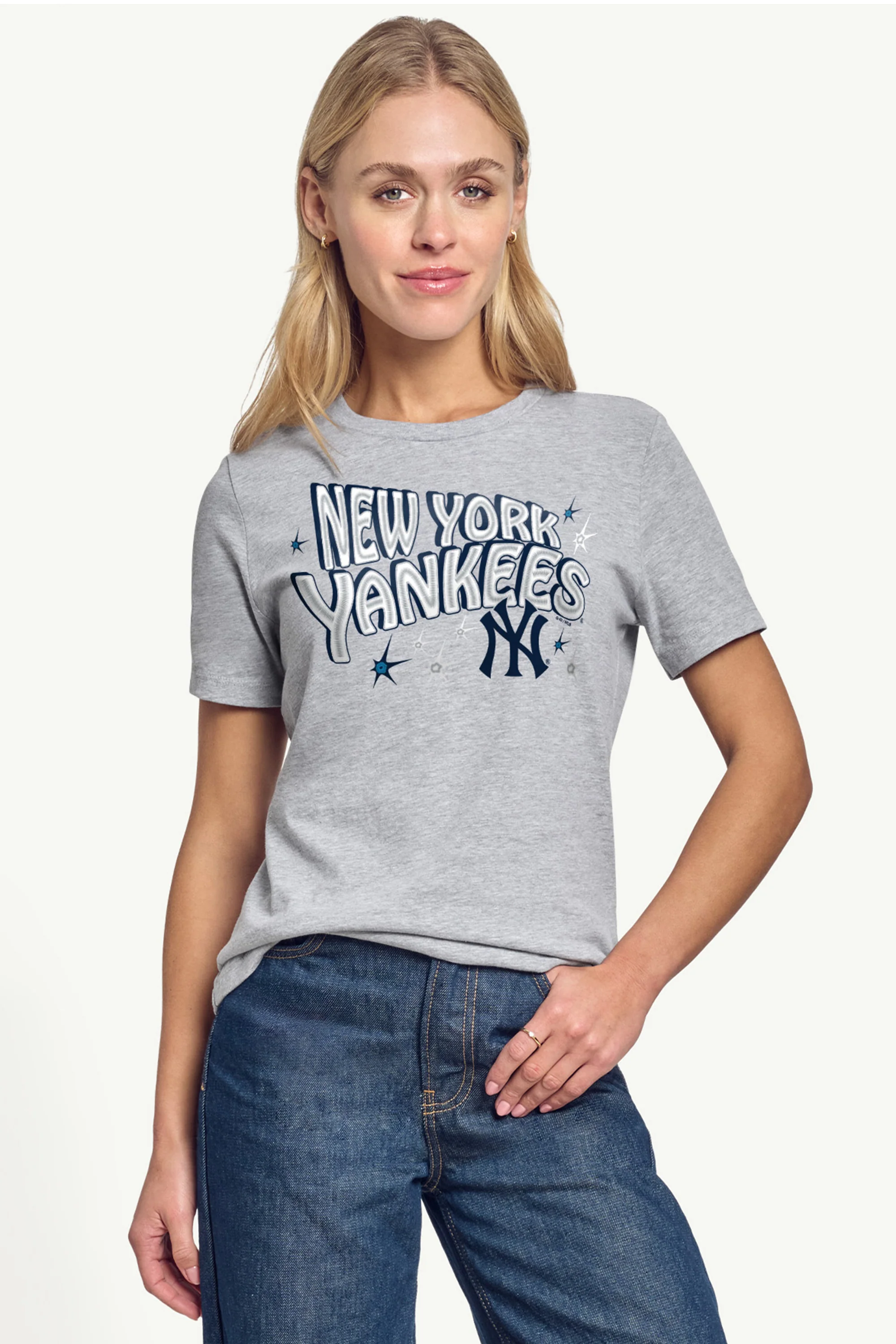 WOMENS NEW YORK YANKEES FIREWORKS T SHIRT - Image 3