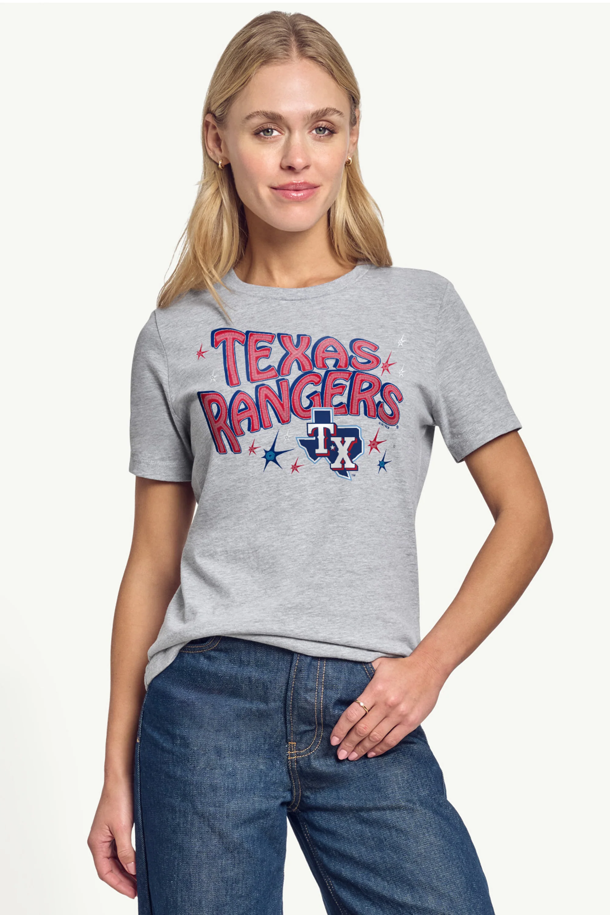 WOMENS TEXAS RANGERS FIREWORKS T SHIRT - Image 3