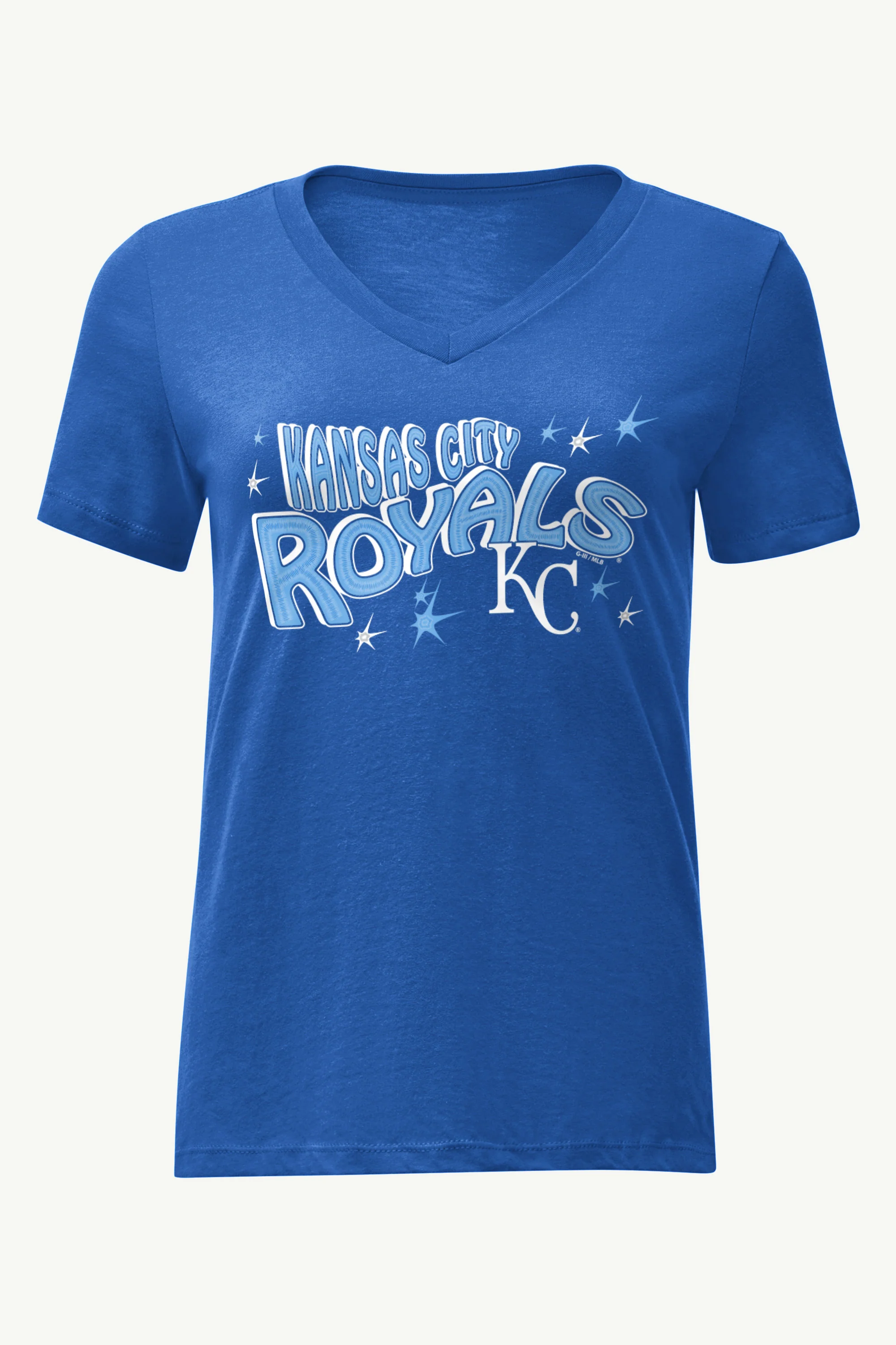 WOMENS KANSAS CITY ROYALS FIREWORKS V NECK T SHIRT