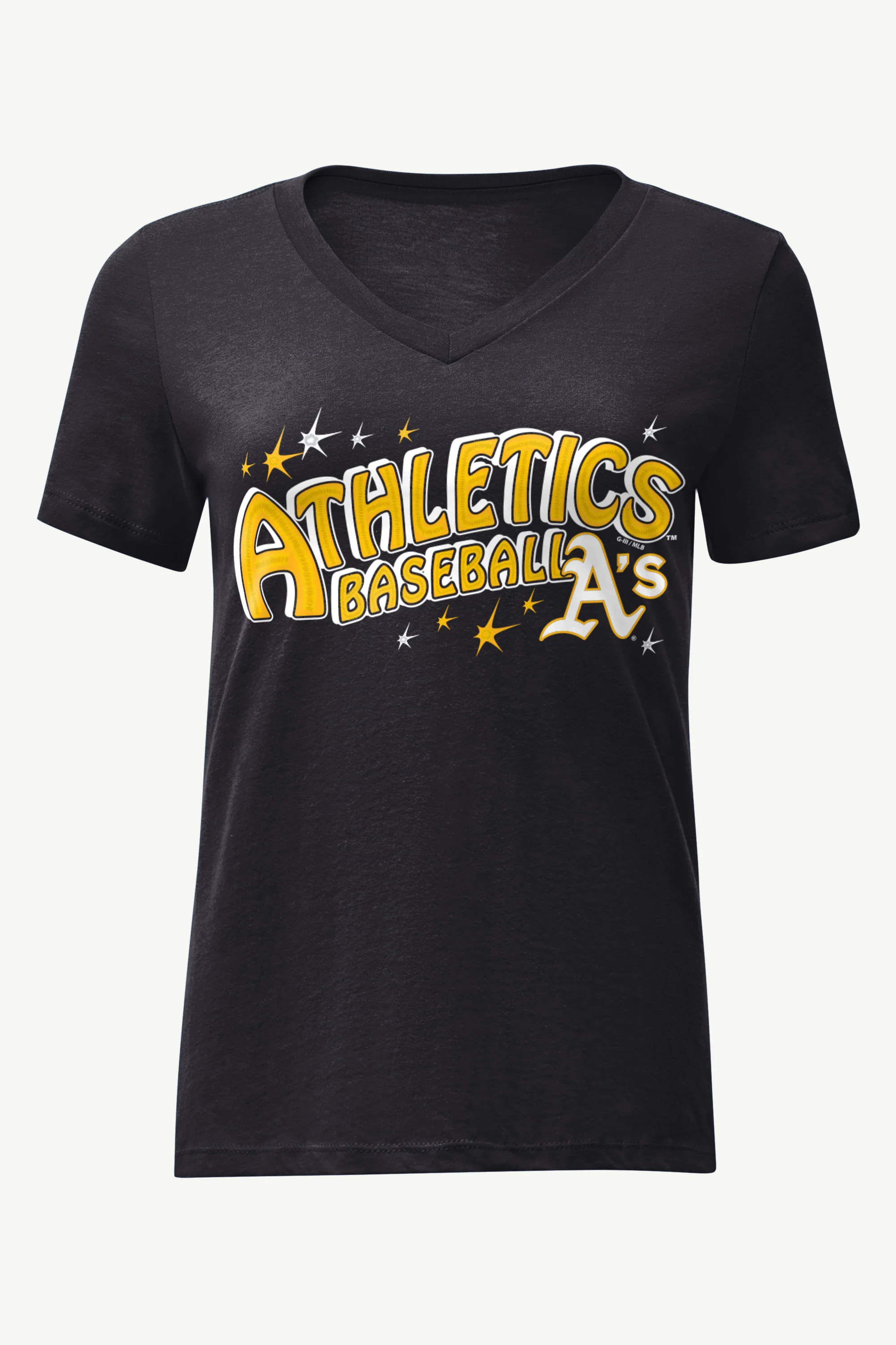 WOMENS OAKLAND ATHLETICS FIREWORKS V NECK T SHIRT