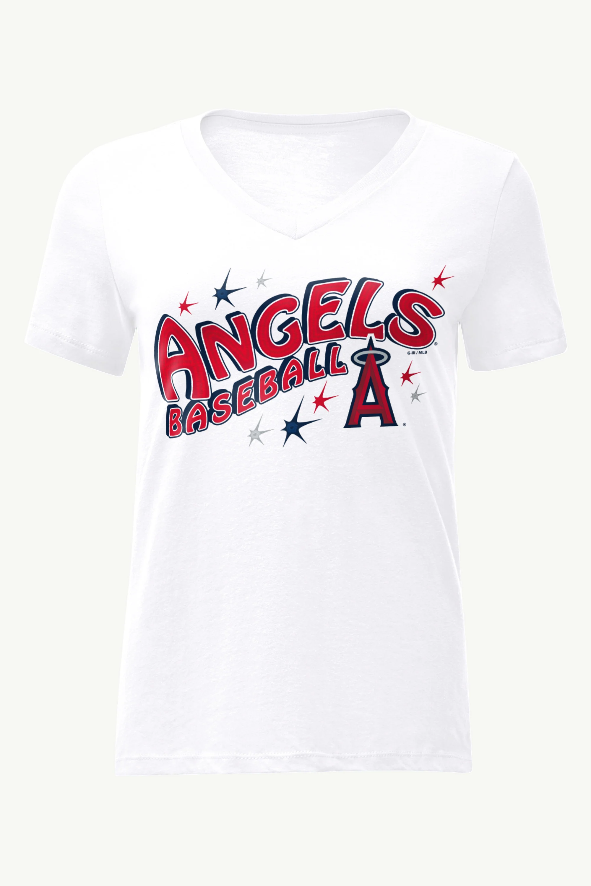 WOMENS LOS ANGELESANGELS FIREWORKS V NECK T SHIRT - Image 4