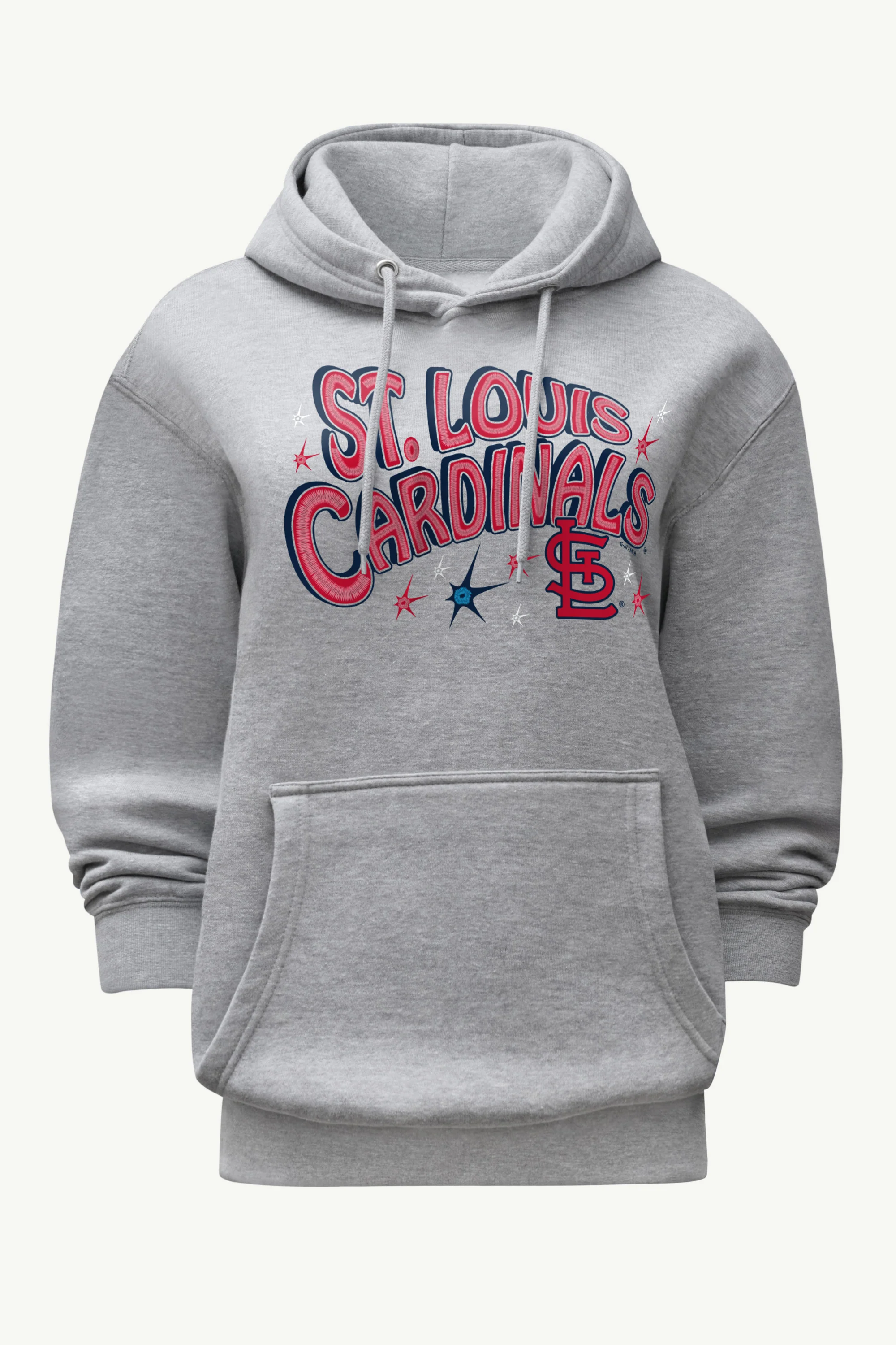 WOMENS ST LOUIS CARDINALS FIREWORKS HOODIE