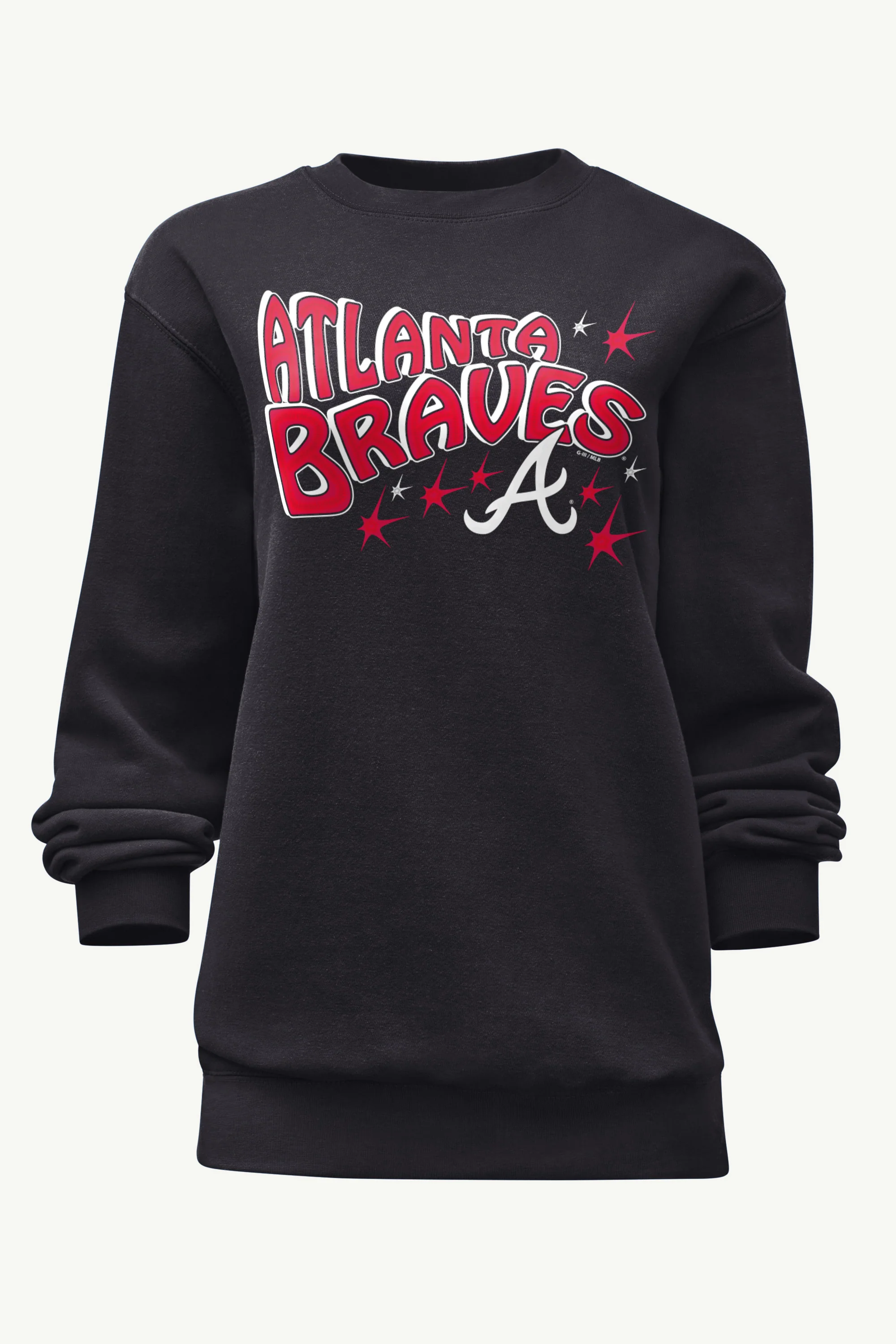 WOMENS ATLANTA BRAVES FIREWORKS SWEATSHIRT