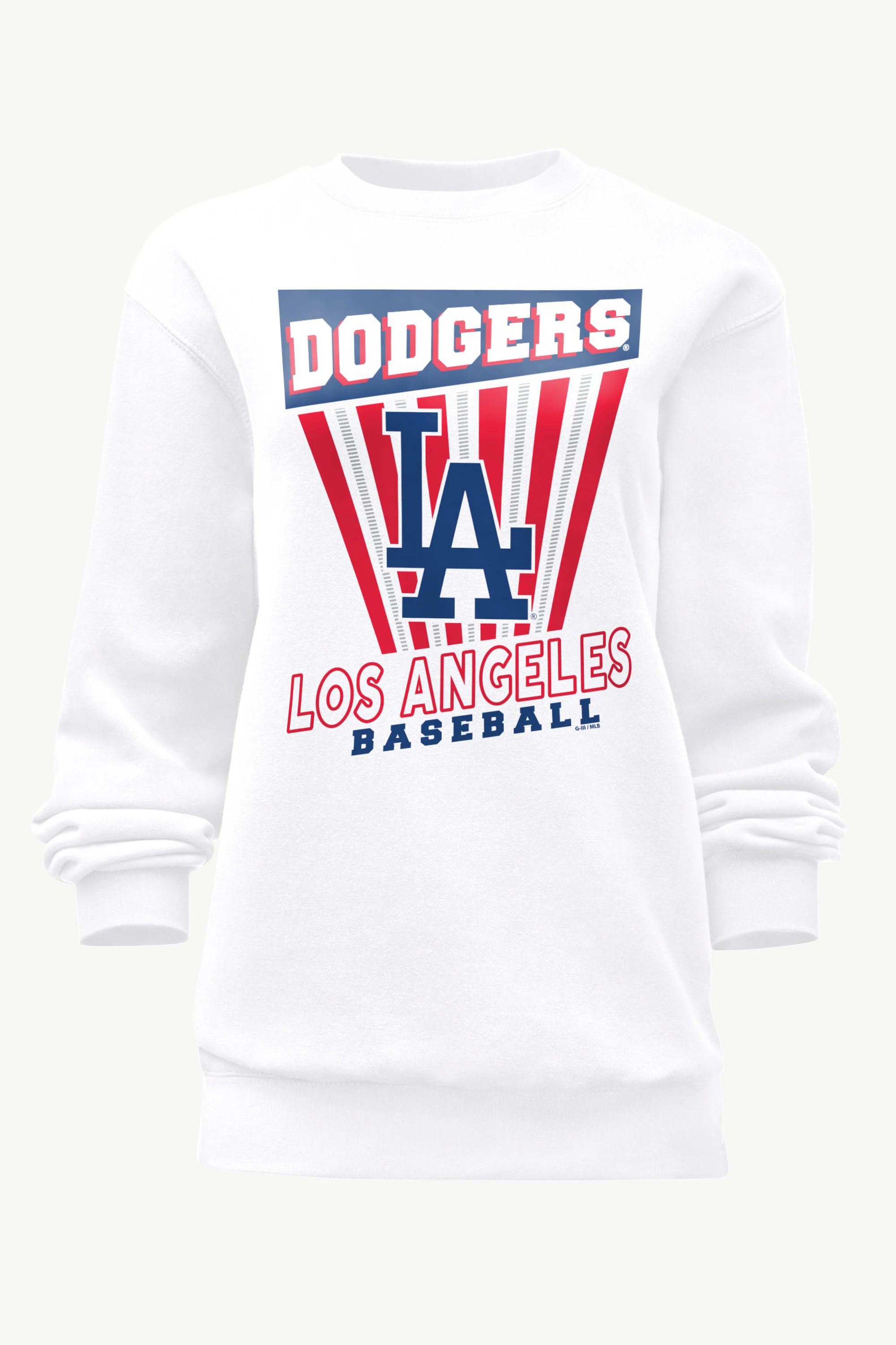 WOMENS LOS ANGELES DODGERS POSTER PRINT SWEATSHIRT