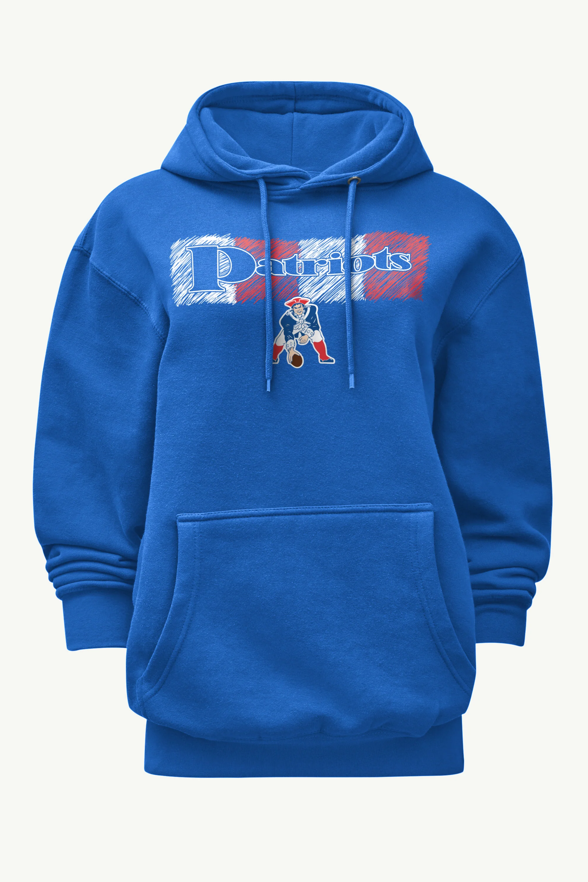 WOMENS NEW ENGLAND PATRIOTS COLOR SHADING HOODIE