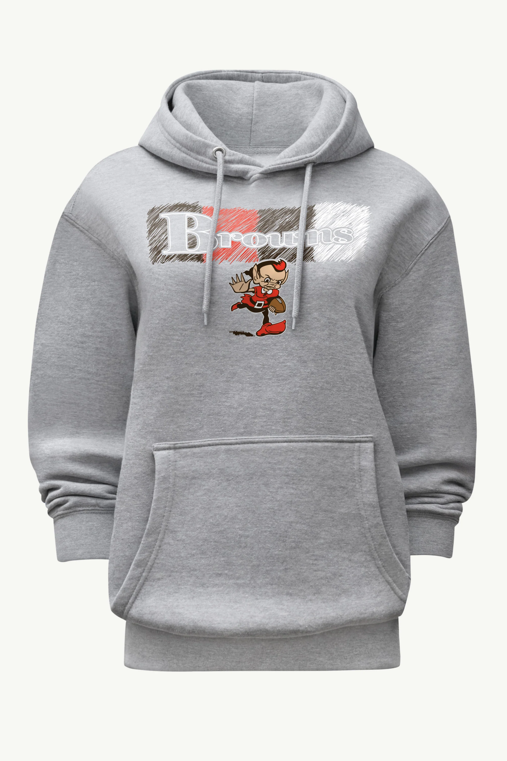 WOMENS CLEVELAND BROWNS COLOR SHADING HOODIE