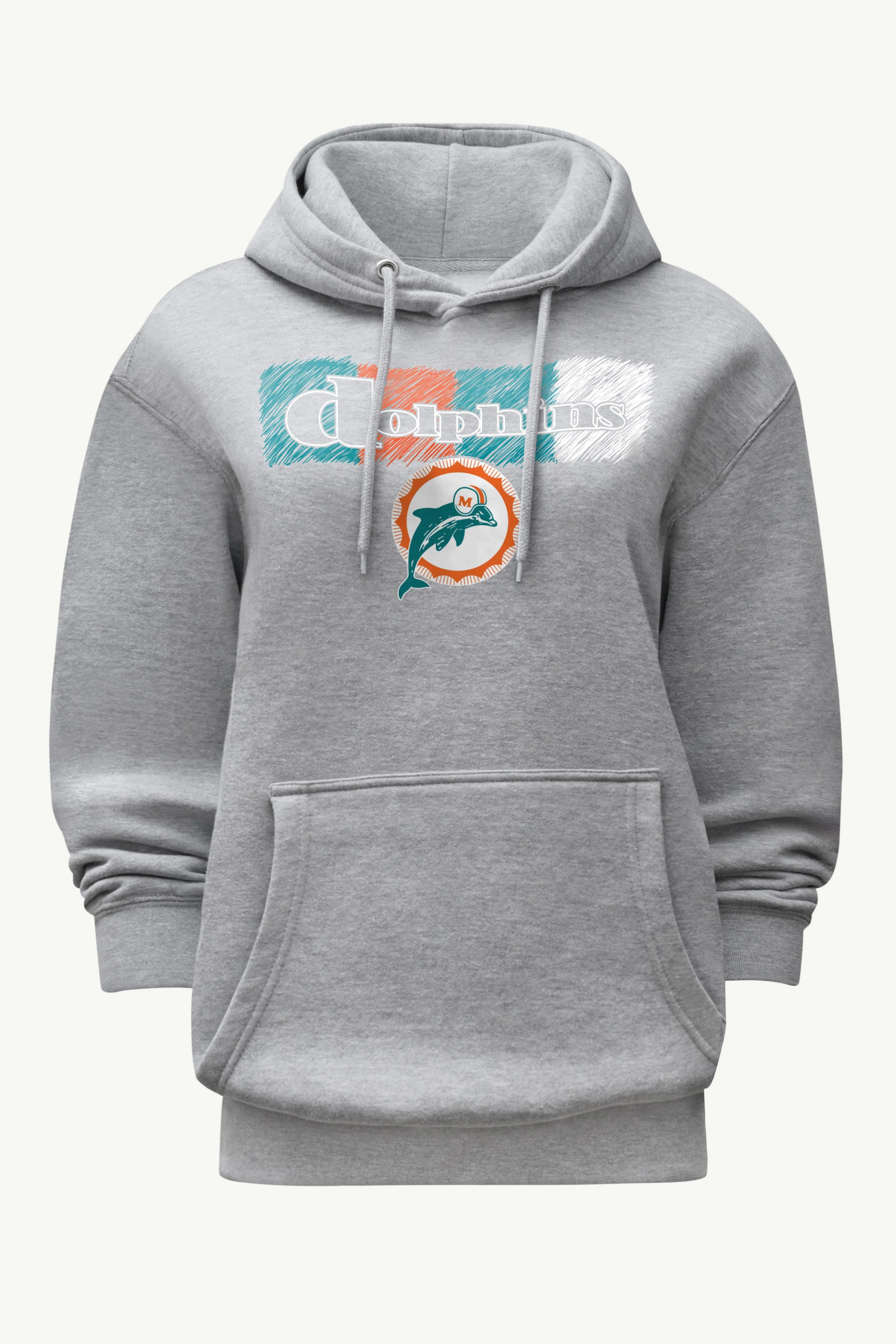 WOMENS MIAMI DOLPHINS COLOR SHADING HOODIE