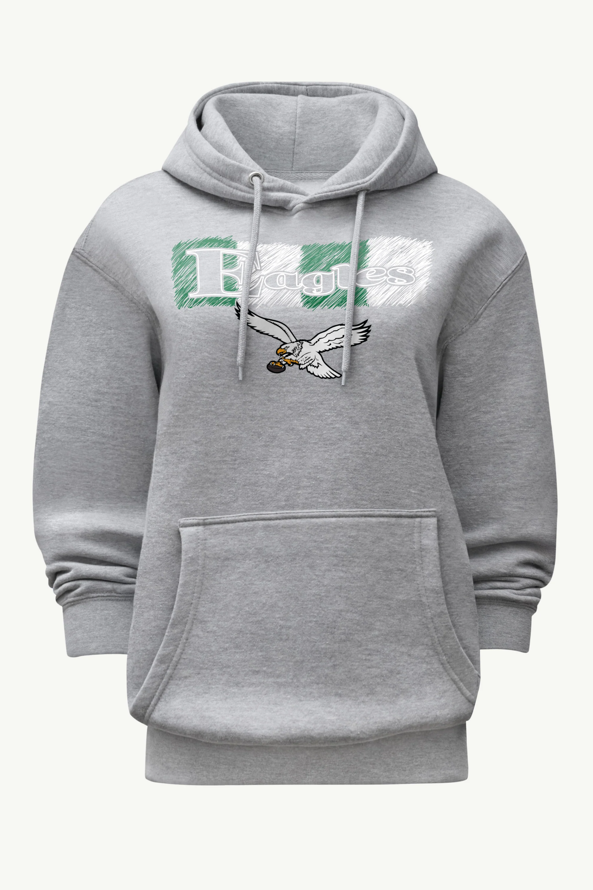 WOMENS PHILADELPHIA EAGLES COLOR SHADING HOODIE