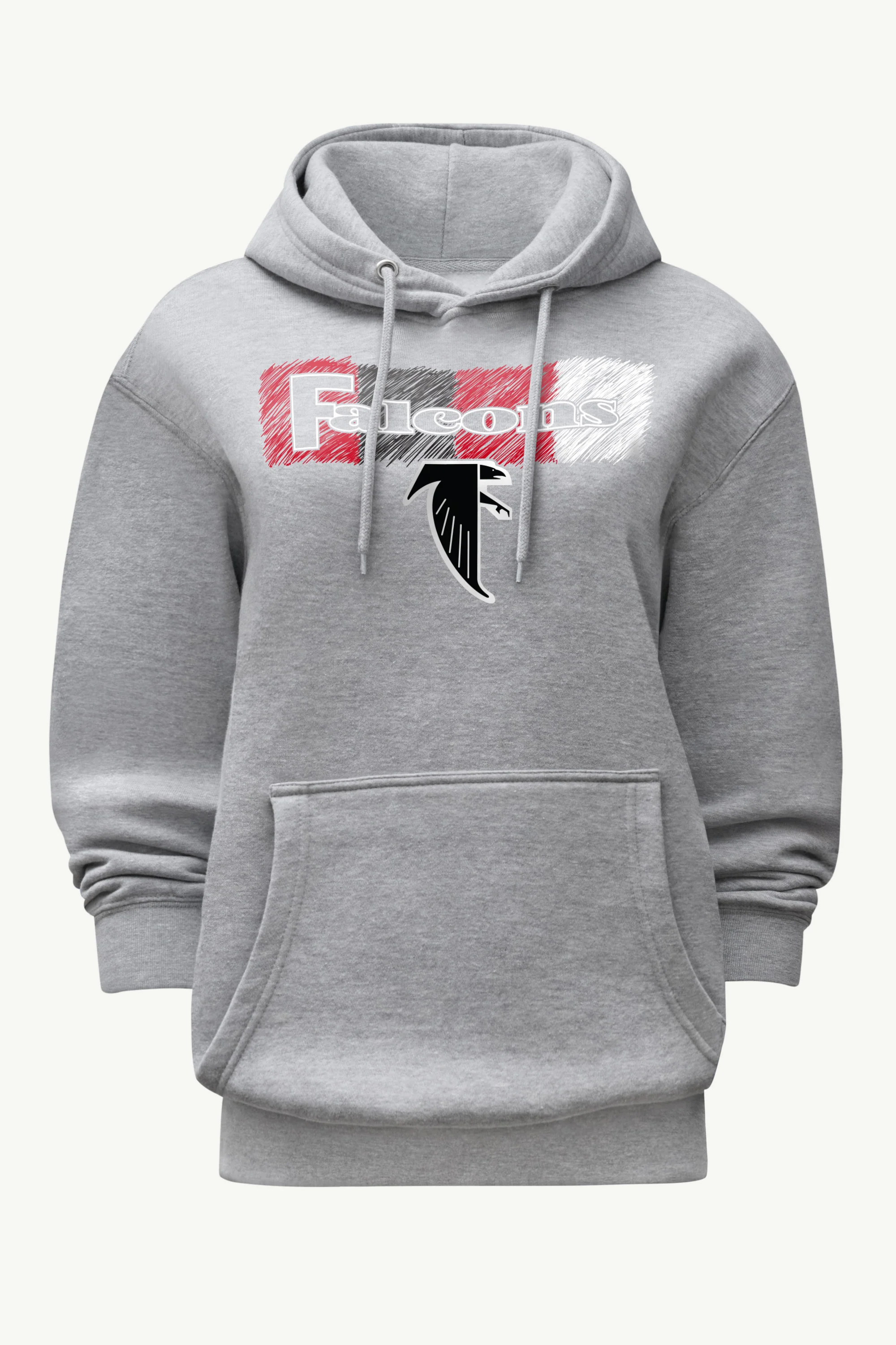 WOMENS ATLANTA FALCONS COLOR SHADING HOODIE