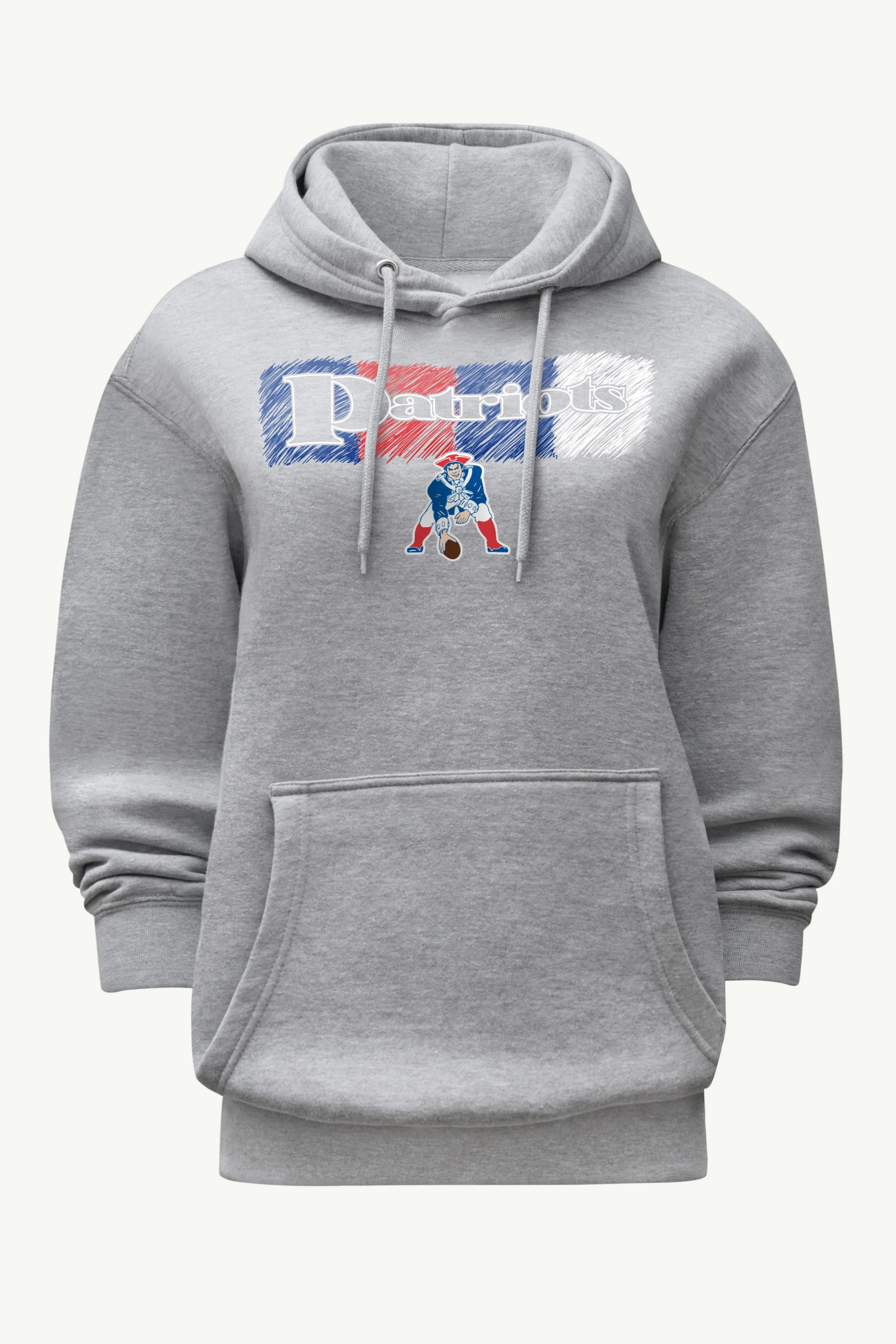WOMENS NEW ENGLAND PATRIOTS COLOR SHADING HOODIE