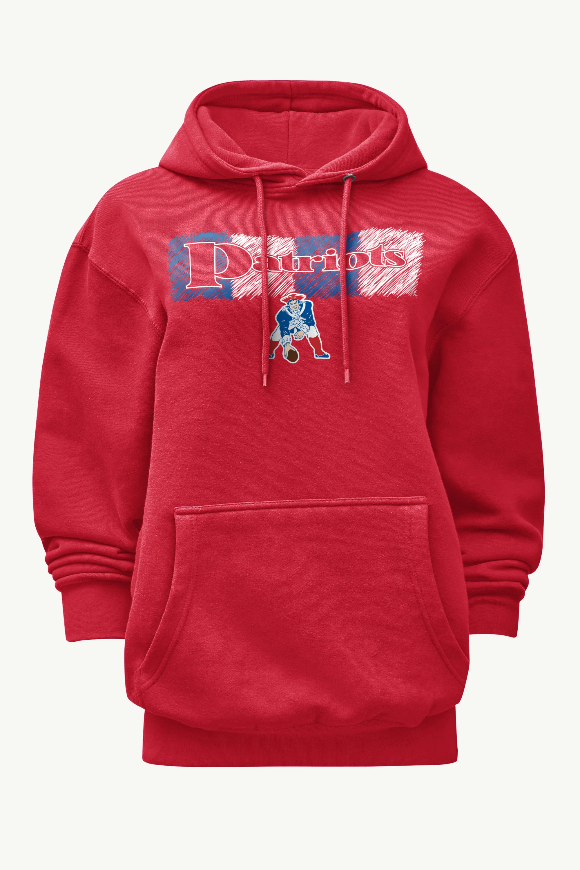 WOMENS NEW ENGLAND PATRIOTS COLOR SHADING HOODIE