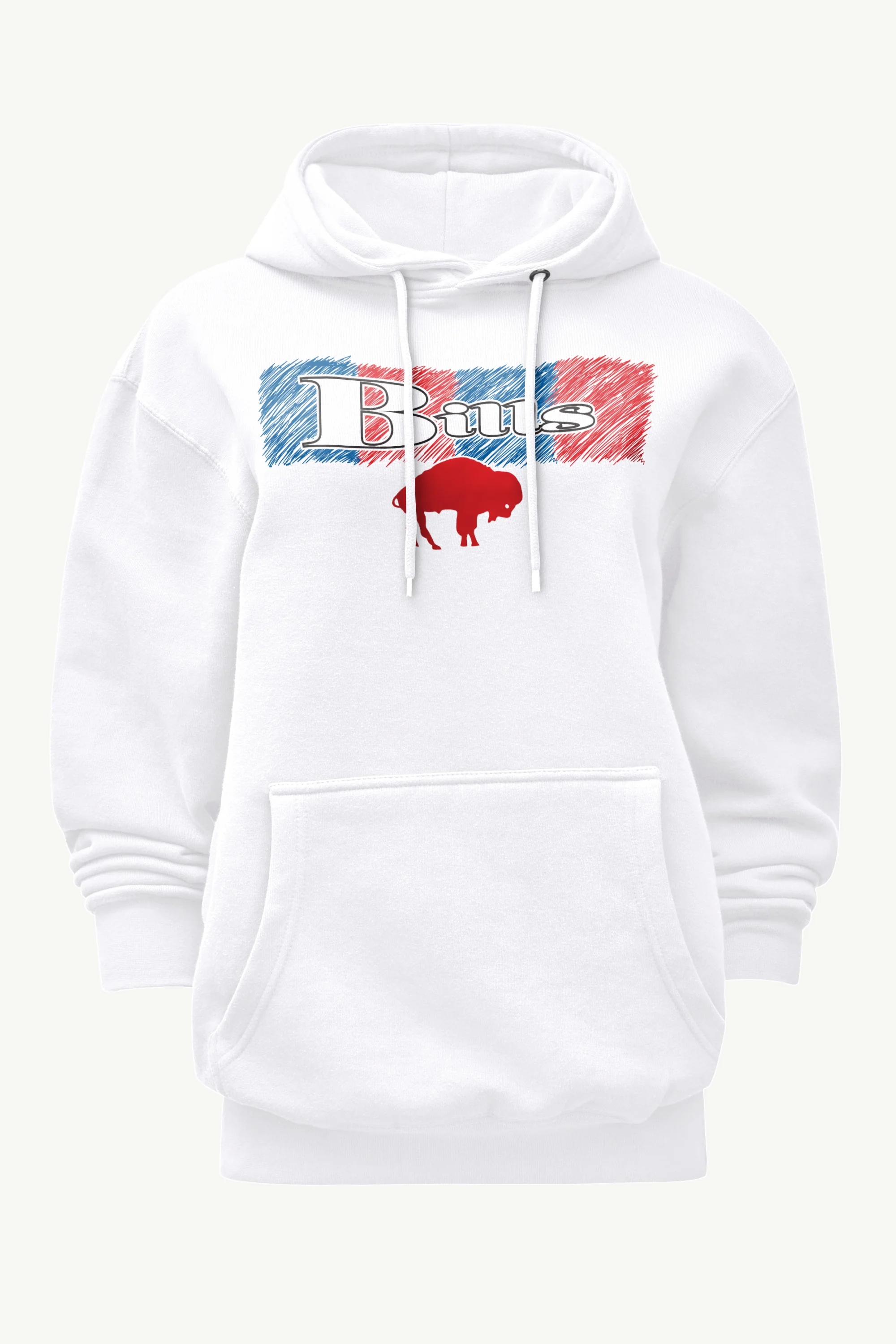 WOMENS BUFFALO BILLS COLOR SHADING HOODIE