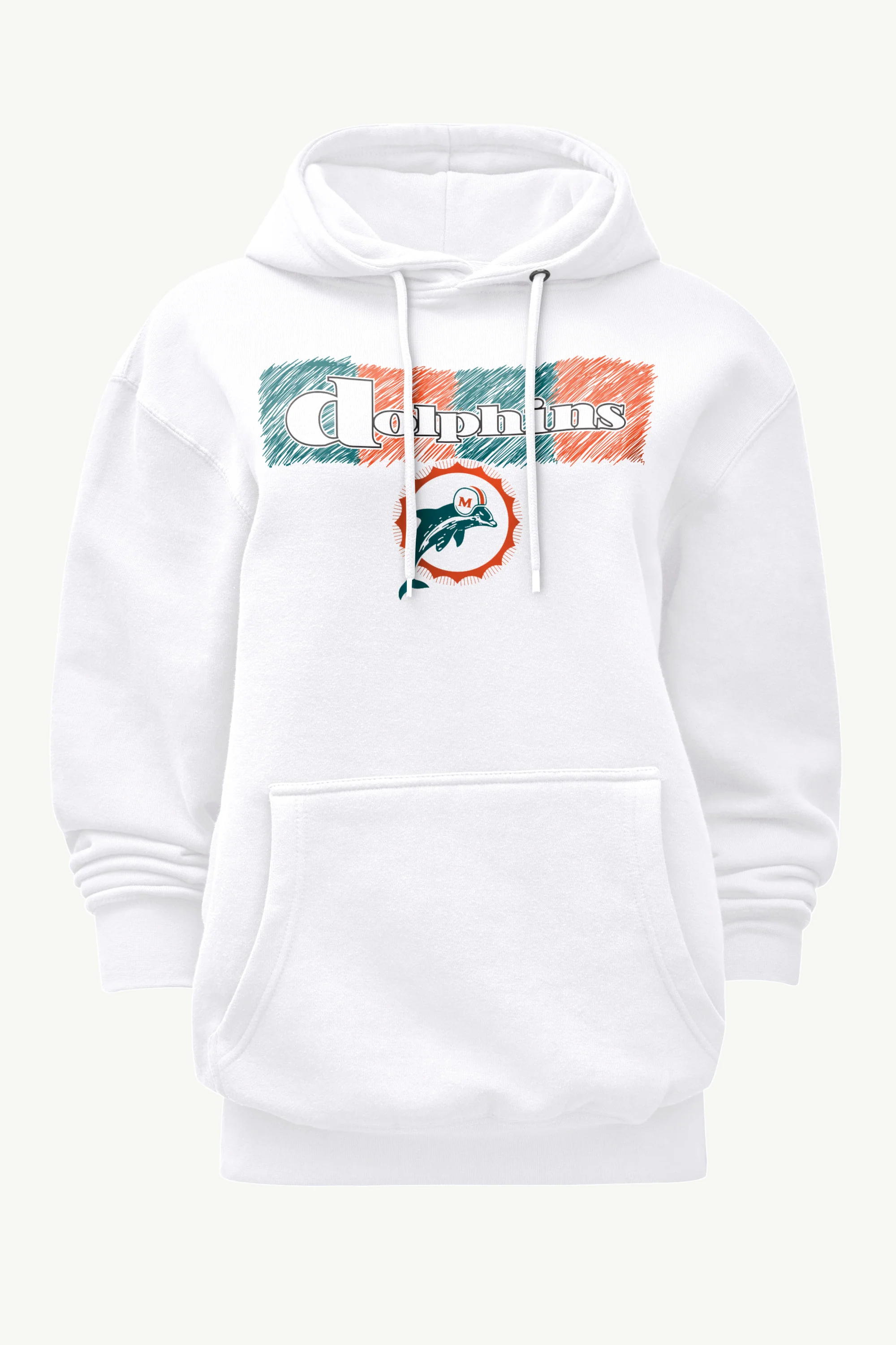 WOMENS MIAMI DOLPHINS COLOR SHADING HOODIE