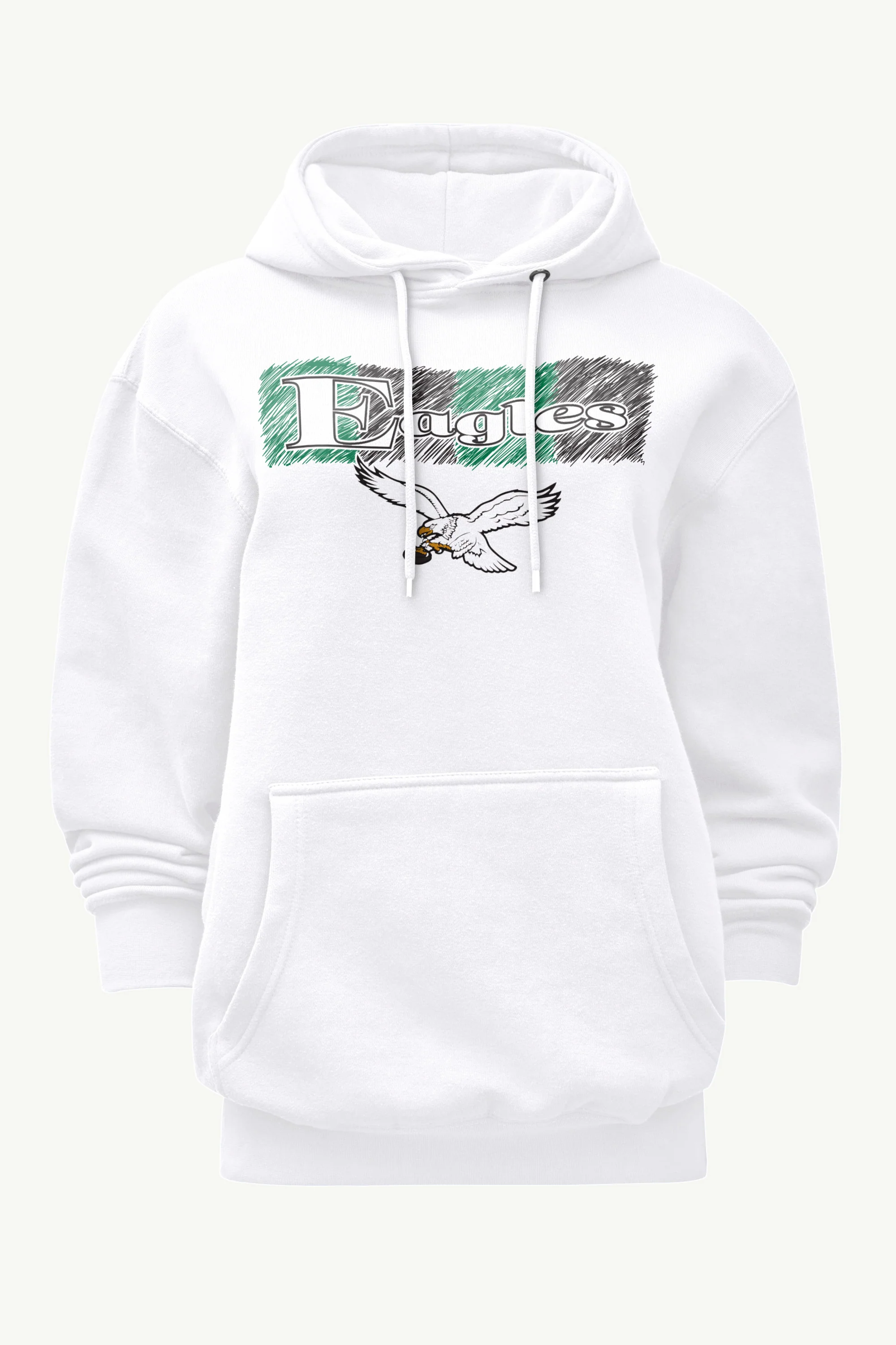 WOMENS PHILADELPHIA EAGLES COLOR SHADING HOODIE