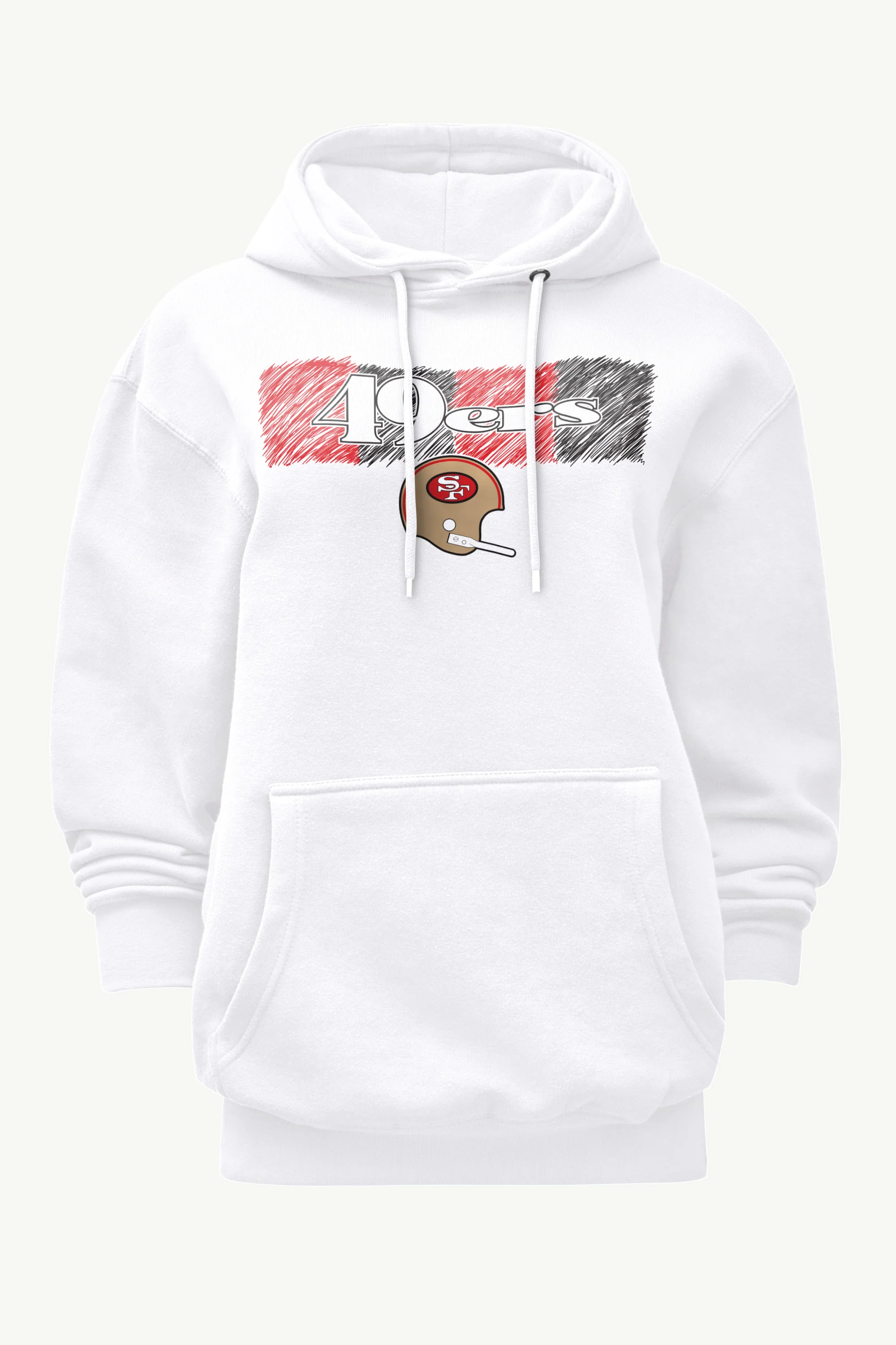WOMENS SAN FRANCISCO  49ERS COLOR SHADING HOODIE