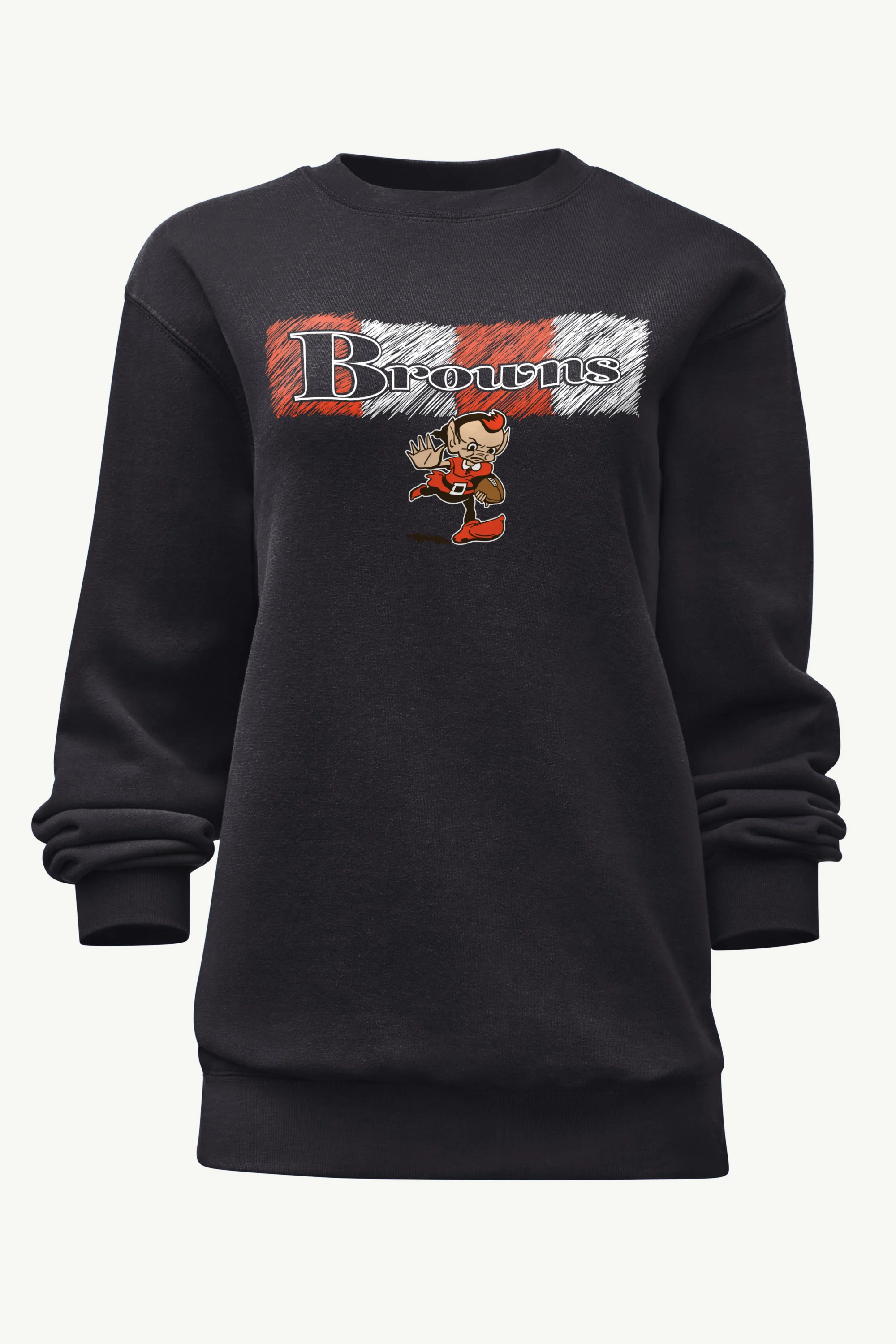 WOMENS CLEVELAND BROWNS COLOR SHADING SWEATSHIRT