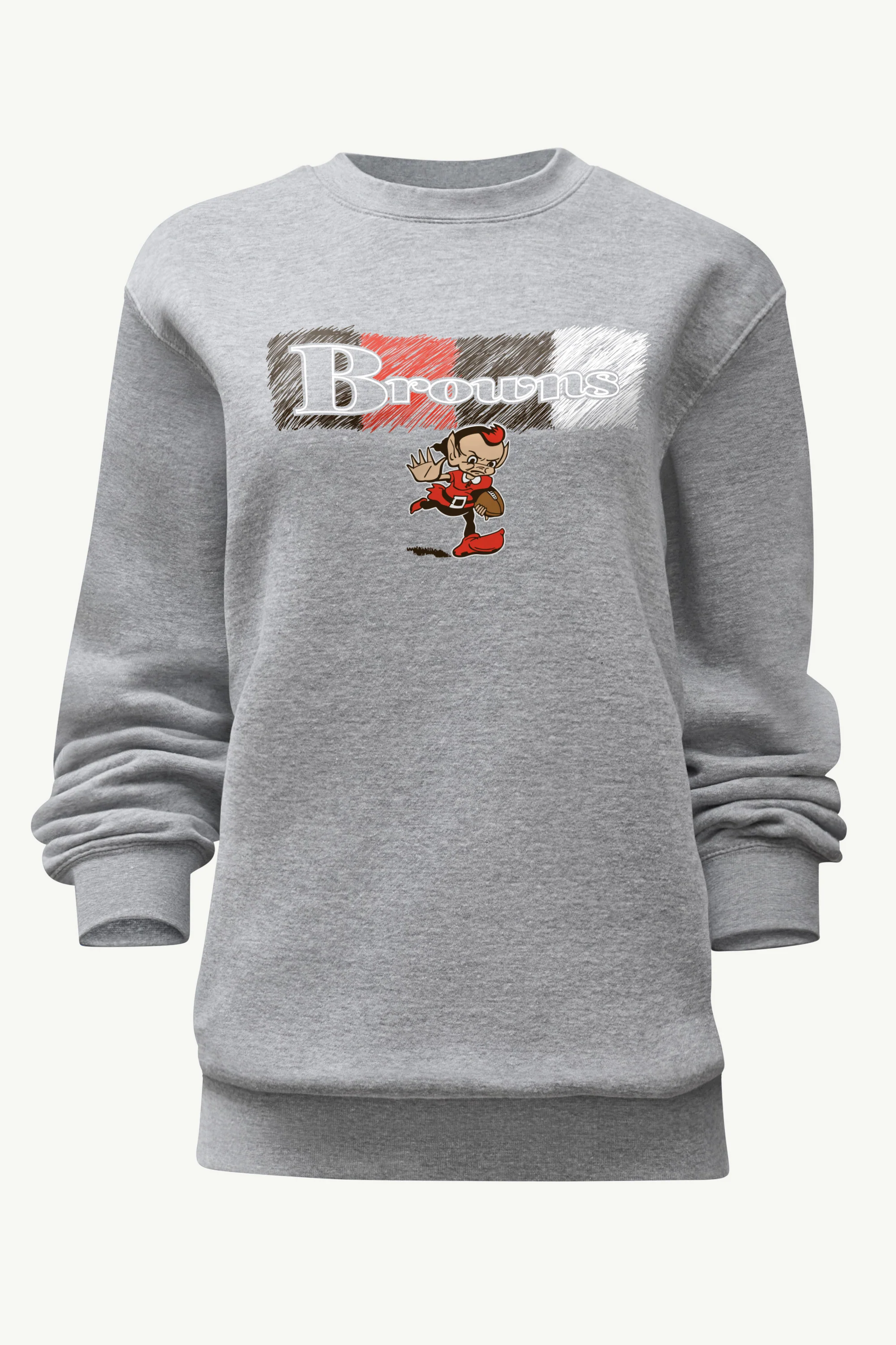 WOMENS CLEVELAND BROWNS COLOR SHADING SWEATSHIRT