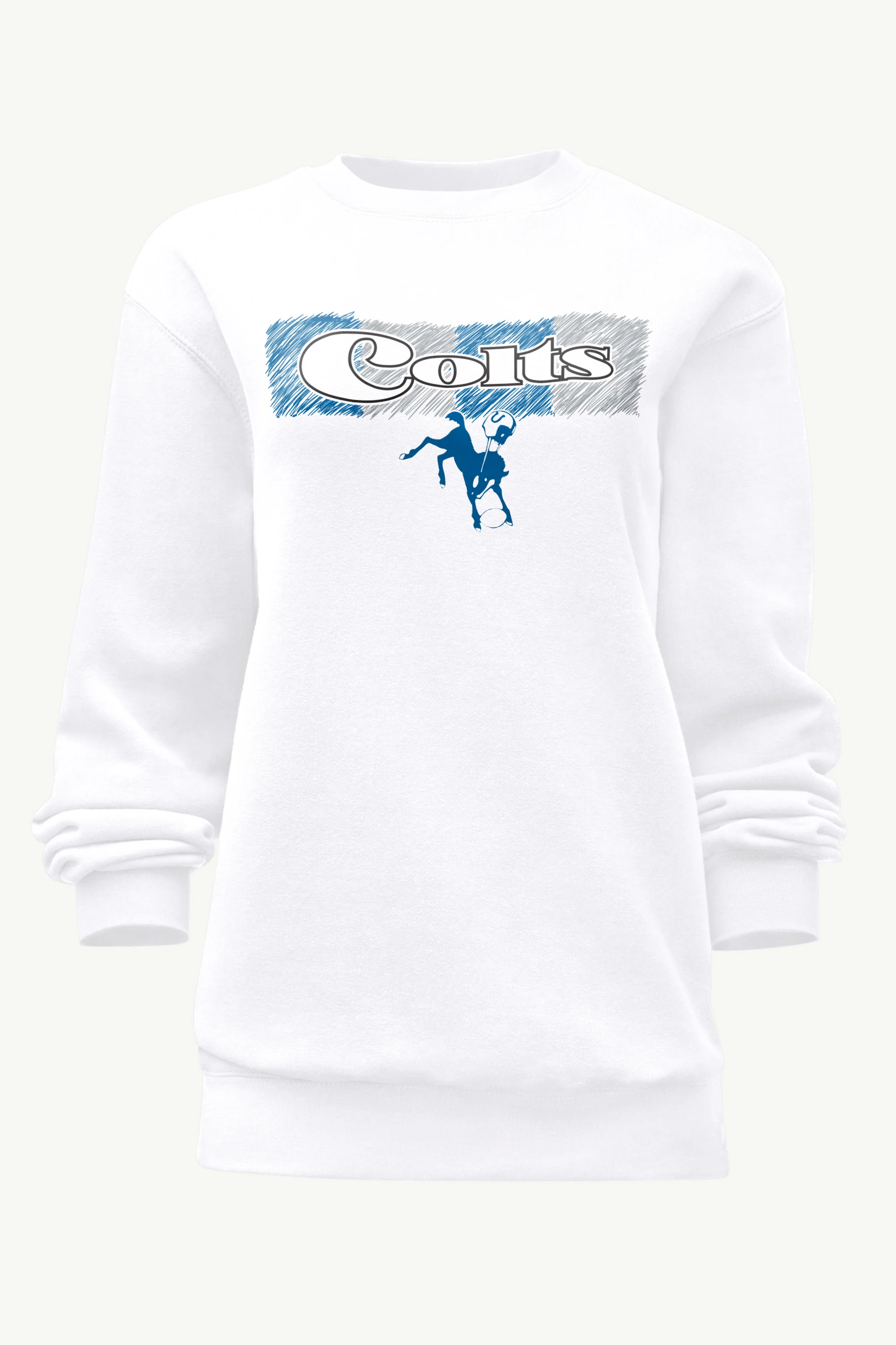 WOMENS INDIANAPOLIS COLTS COLOR SHADING SWEATSHIRT