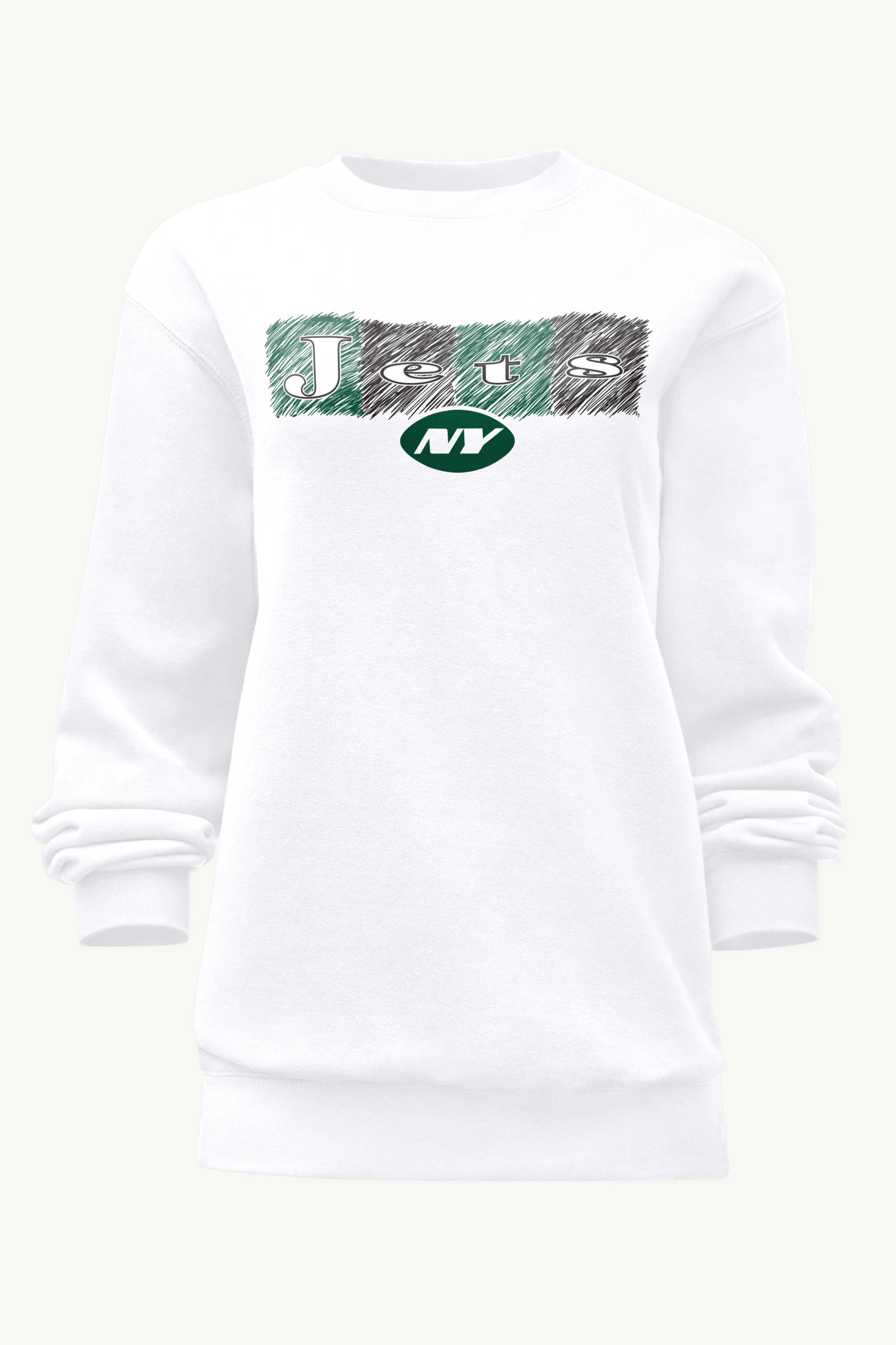 WOMENS NEW YORK JETS COLOR SHADING SWEATSHIRT