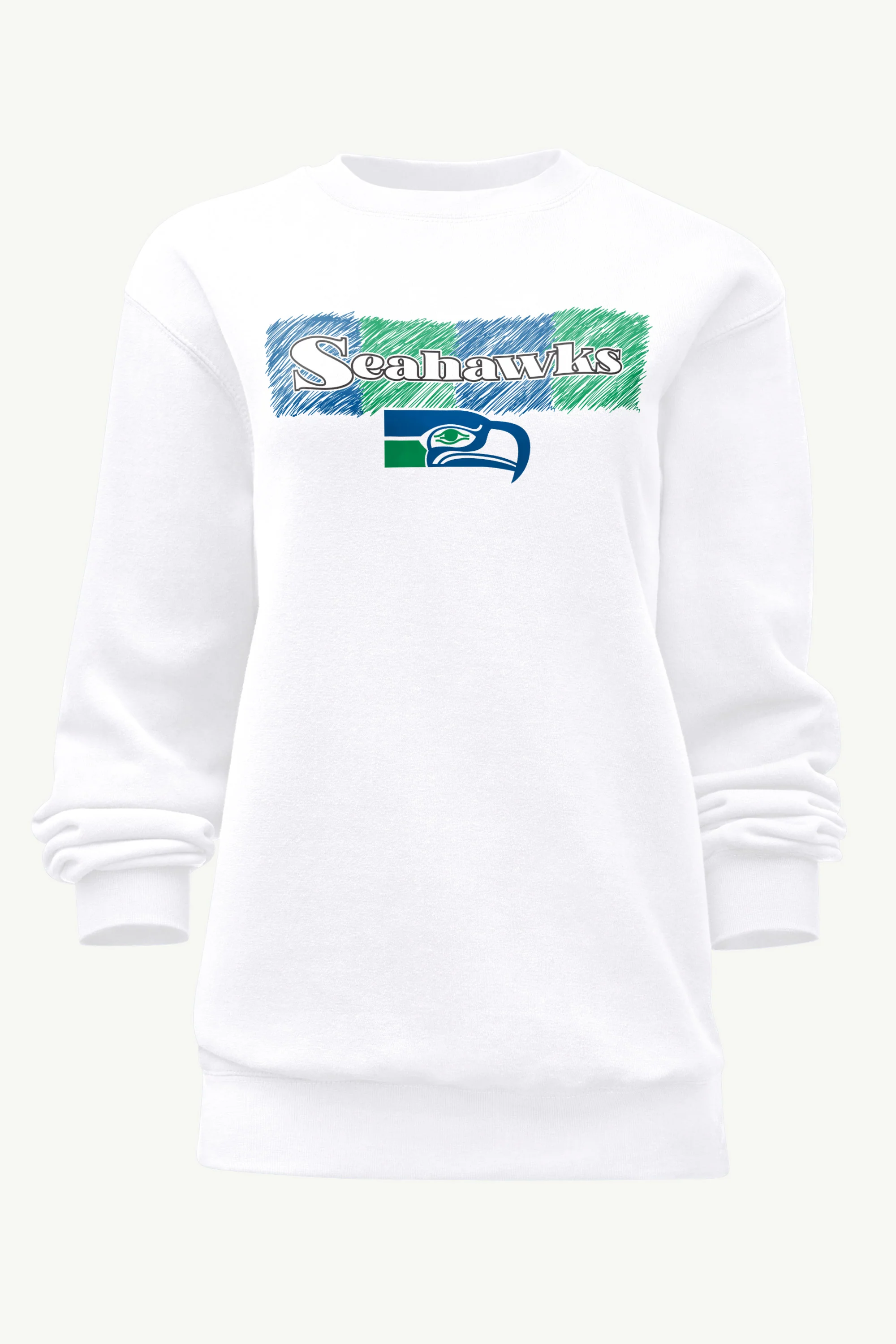 WOMENS SEATTLE SEAHAWKS COLOR SHADING SWEATSHIRT