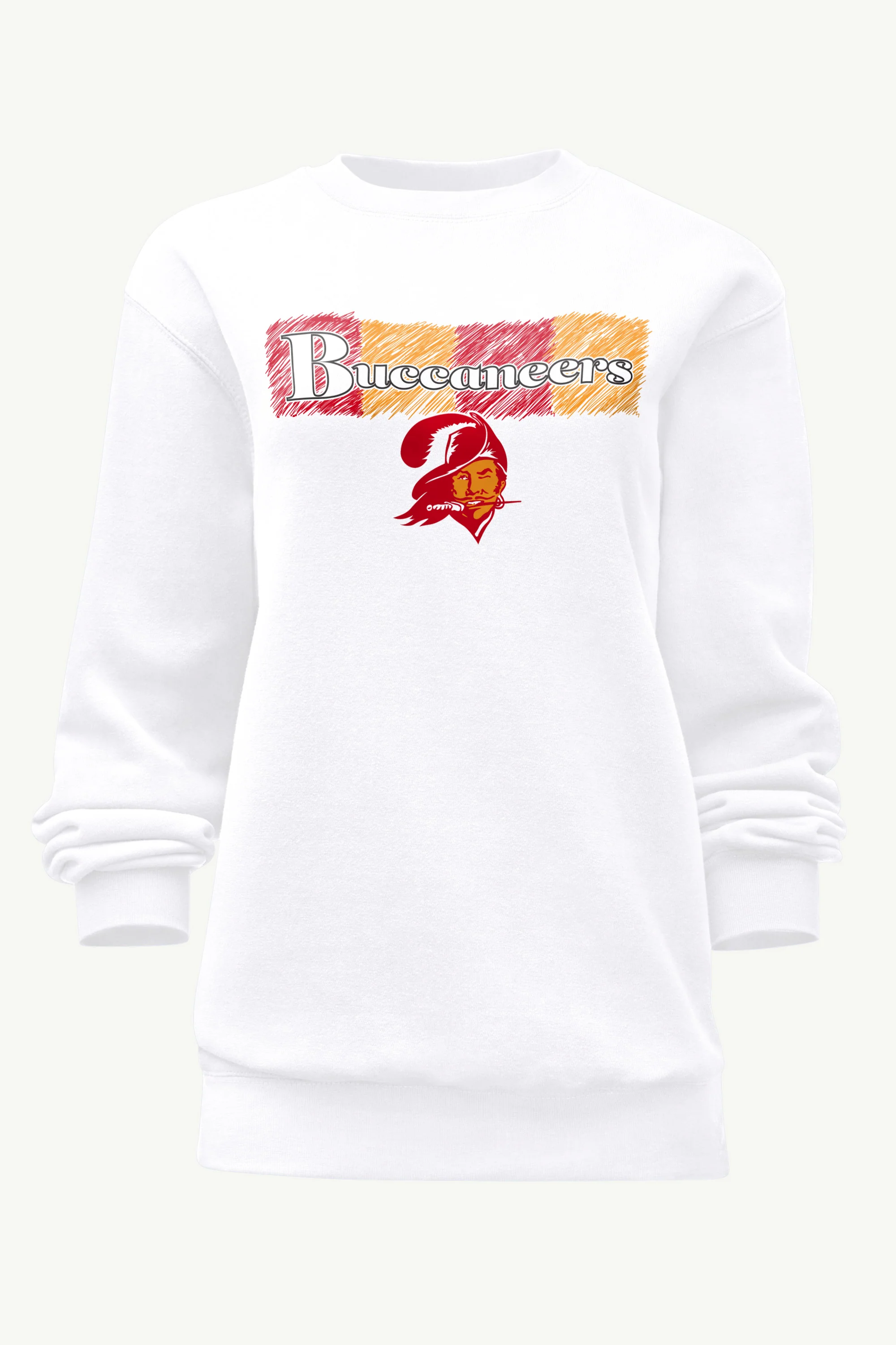 WOMENS TAMPA BAY BUCANEERS COLOR SHADING SWEATSHIRT